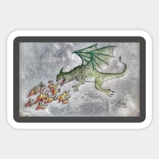 Fire-breathing dragon Sticker